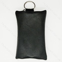 Ключниця плоска чорна /м'яка шкіра /11см/ Ключниця плоска чорна /м'яка шкіра /11см/