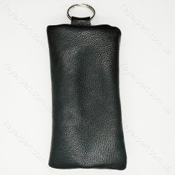 Ключниця плоска чорна /м'яка шкіра /13см/ Ключниця плоска чорна /м'яка шкіра /13см/