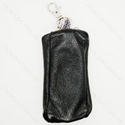 Ключниця з карабіном комбінована /м'яка шкіра /11см/ Ключниця з карабіном комбінована /м'яка шкіра /11см/