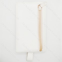 Ключниця 2 відділення біла /шкірозамінник /14см/ Ключниця 2 відділення біла /шкірозамінник /14см/