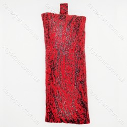 Ключниця плоска кольорова /штучний замш /13см/