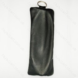 Ключниця плоска чорна /м'яка шкіра /18см/