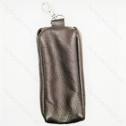 Ключниця з карабіном кольорова груба шкіра 13см Ключниця з карабіном кольорова груба шкіра 13см