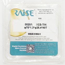 Фреза відрізна ф70х1.3х ф25,4*90T HSS зі зрізами/жовта/0020A-TIN Raise