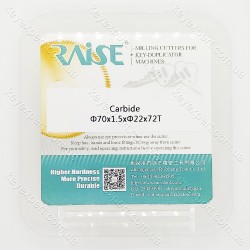 Фреза відрізна ф70х1.5х ф22*72T CARBIDE із зрізами Raise AC.C