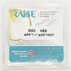 Відрізна фреза ф80х1.4х ф22*100T HSS зі зрізами 0023A Raise