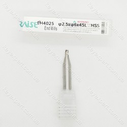 Фреза вертикальна 2.5мм EH4025 2.5*6D*40L*3F HSS Raise