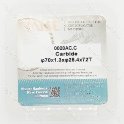 Фреза відрізна 70х1.3х ф25.4*72T CARBIDE із зрізами 0020AC.C.Raise