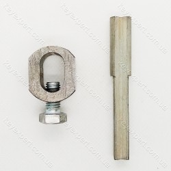 Пристосування для нарізування круглих рейкових ключів