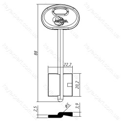 МЕТТЕМ-06ПЛ /середній вертоліт" /88x20.2мм//5мм/ "