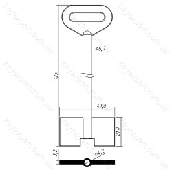 Павлодар /сейф 6,7 х4, 2мм /125х21мм/