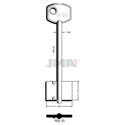 Ригель /100х20.1мм//4.9мм/