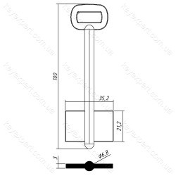 Ростов-3 /великий /100х21,2мм//6,8мм/