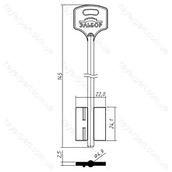 Ельбор-145 /найдовший /145х24.1мм//4.9мм/
