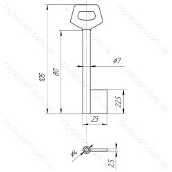 O7 Поляк /L80мм/оригінал/