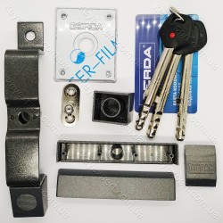 Замок накладний Gerda Tytan ZX довгий ключ