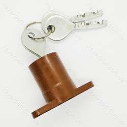 Циліндр карболіт" короткий/ для накладного гаражного замку короткий "