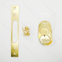 Замок врізний Siba 189 хрестовий ключ 5 ключів