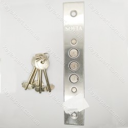 Замок врізний сувальдний Barrera 1082