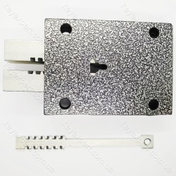 Замок накладний Чернігів рейковий зворотній хід 2 ригель плоский ключ