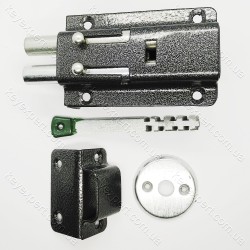 Замок накладний Голеол рейковий 2 ригель плоский ключ ЗН-5