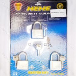 Замок навісний "НеНе" три замки під один ключ