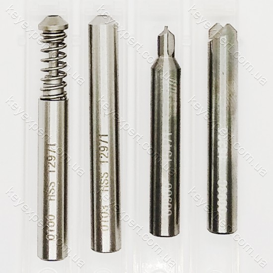 Комплект фрез Mul-T-Lock (точка-конус), 2 фрезы, 2 копира, Carbide, RAISE
