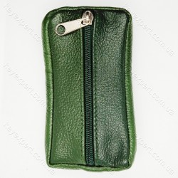 Ключниця 2 відділення кольорова /груба шкіра/ 13см/