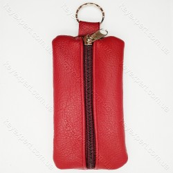 Ключниця плоска кольорова / груба шкіра / 13см /