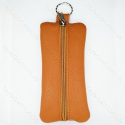 Ключниця плоска кольорова / груба шкіра / 16см /