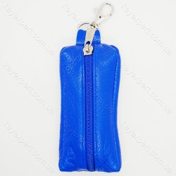 Ключниця з карабіном комбінована /м'яка шкіра /12см/