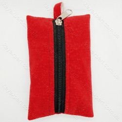Ключниця плоска комбінована /штучний замш /12см/