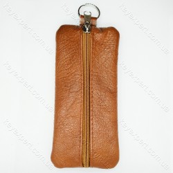 Ключниця плоска кольорова / груба шкіра / 17см /