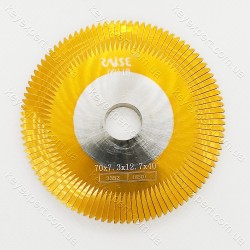 Фреза кутова 70х7.3х12.7 100T для 100E1 0011B-TIN Raise /HSS/жов/