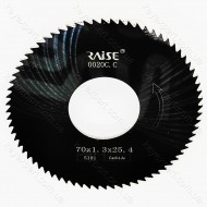 Фреза відрізна 70х1.3х ф25.4*72T CARBIDE 0020C.C.Raise