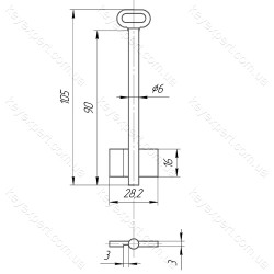 O6 Ростов /правий /L90мм/