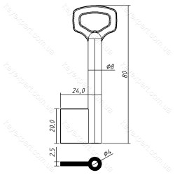 СЕЙФ-1Ф-8х80/80х20мм/8х4мм/