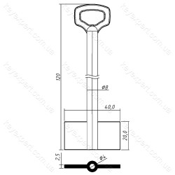 СЕЙФ-2Ф-8х120/120х20мм/8х4мм/ СЕЙФ-2Ф-8х120/120х20мм/8х4мм/