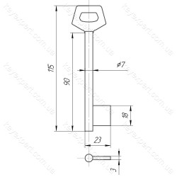 O7 Борідок /L85мм/