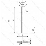 O10 Сейф /L90 /Двобородковий/