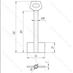 O10 Сейф /L90 /Двобородковий/