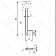 O7 ПАЗ /L90мм/суцільна трубка/