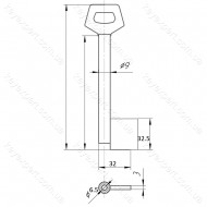 O9 Б/П /L90/ нестандарт розсвердлений