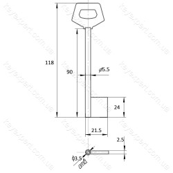 O5,5 Нижньодніпровськ /L90мм /Польща/ KLZ 6,5S