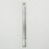 Ригельний з пазом 3х10 мм метал/лівий/