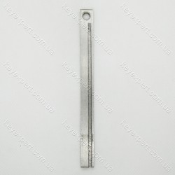 Ригельний з пазом 3х10 мм метал/лівий/