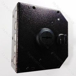 Замок накладний Ельбор 06.61 сувальдний п'ять стрижнів d=18 з нічником