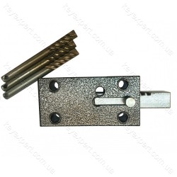 Замок накладний Чернігів рейковий зворотній хід 1 ригель круглий ключ Шторка