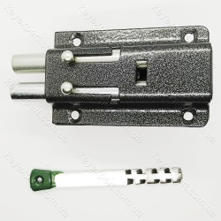 Замок накладний Голеол рейковий 2 ригель плоский ключ ЗН-5