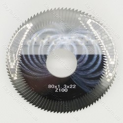 Фреза відрізна ф80х1.3х ф22*100T CARBIDE із зрізами Raise